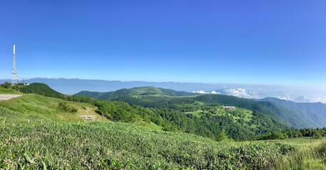 Fototapeta na wymiar Scenery of Utsukushigahara Plateau in summer at an altitude of 2000m