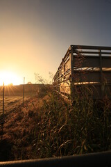 Fototapeta premium Outback Queensland, Rural living, rural transport, bush, small tows, outback sunrise, empty towns, industry, mining, 