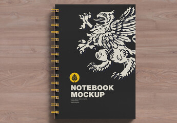 Notebook with Ring Mockup