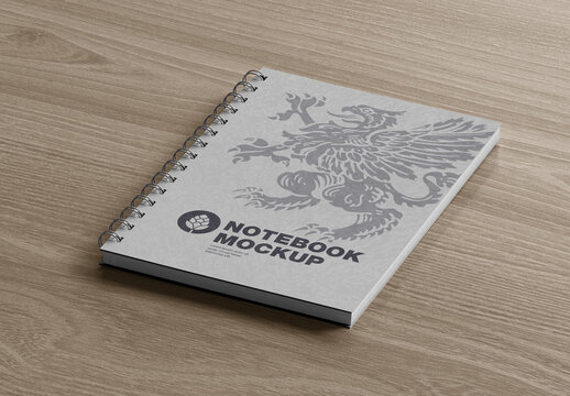 Notebook with Ring Mockup