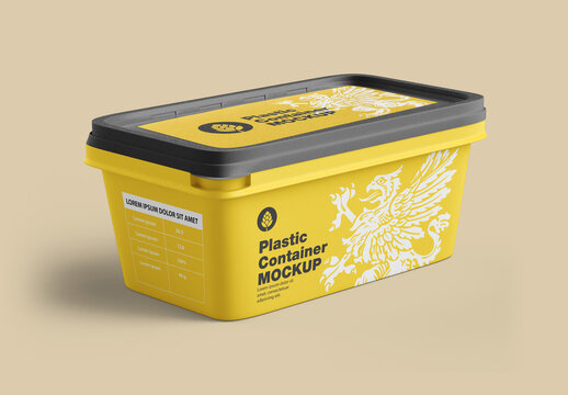 Plastic Container Mockup