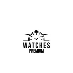 Fototapeta na wymiar Watch classic logo icon design vector illustration