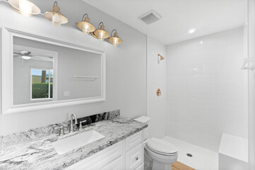 Luxury white bathroom 