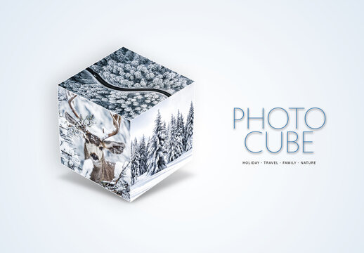 3D Photo Cube Effect
