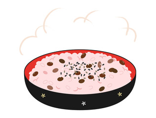 赤飯のイラスト