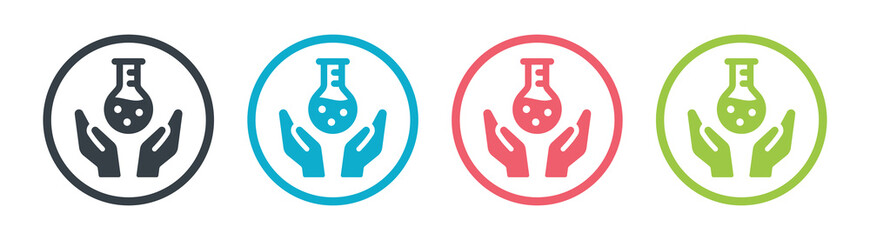 Test tubes vector icon. Laboratory, chemistry symbol.