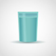 Mockup Blank Foil Food Ready For Your Design And Branding. Vector illustration