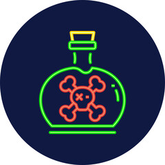 poison neon icon