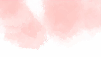 Pink watercolor background for your design, watercolor background concept, vector.