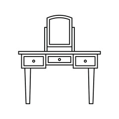 Dressing Table icon. Furniture sign. Vector illustration