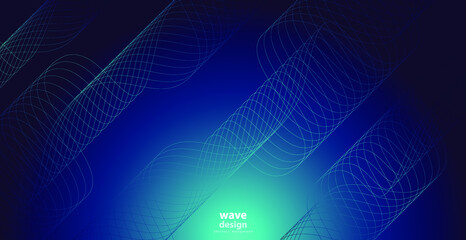 Abstract technology backgrounds by wave lines background. Curve modern pattern