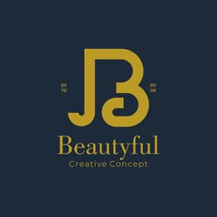 Logo letter B minimalist Beauty logo template