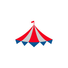 Circus tent icon design illustration template