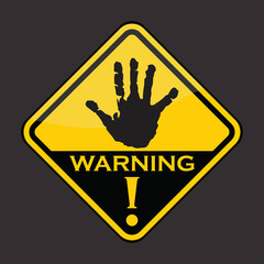 Obraz premium Warning, sign and label vector