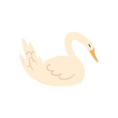 swan cartoon icon