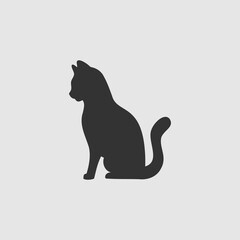 Vector Simple Isolated Cat Icon