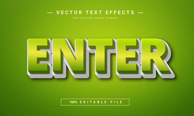 Enter Editable text effect template