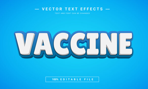 Vaccine Editable Text Effect Template