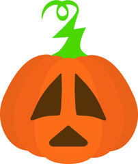 orange pumpkin autumn halloween decoration