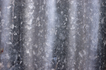 Steel metal zinc galvanized wave sheet for background. Photo texture.