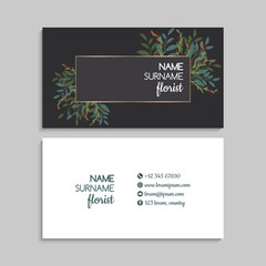 Business Card Set. Vector illustration. EPS10. Template