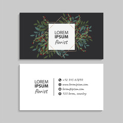 Business Card Set. Vector illustration. EPS10. Template