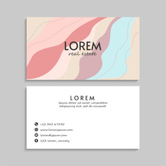 Business Card Set. Vector illustration. EPS10. Template