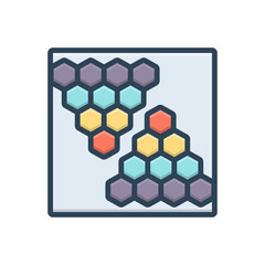 Color illustration icon for background