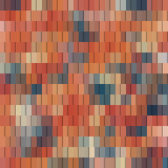 Abstract Seamless Colorful Bricks Background