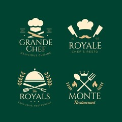 Flat Chef Logo Collection 2