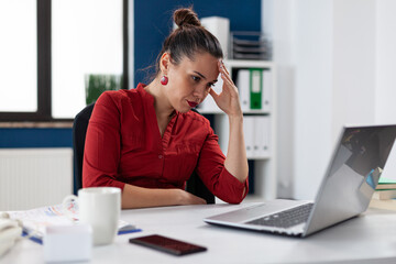 Angry frustrated upset businesswoman having problem with project and failure. Upset entrepreneur...