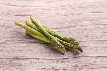 Raw ripe green fresh asparagus