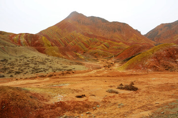 Rainbow Mountain in The Zhangye National Geopark