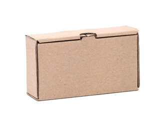 Cardboard box isolated on white