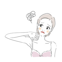首こり　女性