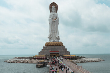 Guanyin statue at sea