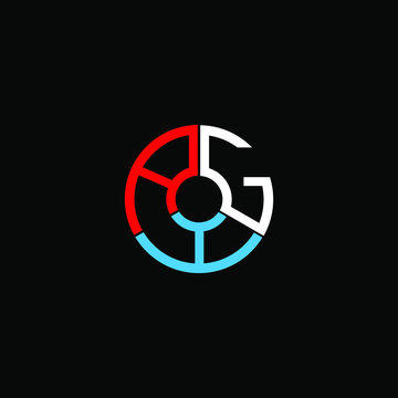 AHG letter logo creative design. AHG unique design
