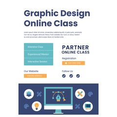 Online Graphic Design Class Flyer