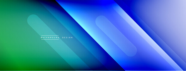 Dynamic lines abstract background. 3D shadow effects and fluid gradients. Modern overlapping forms