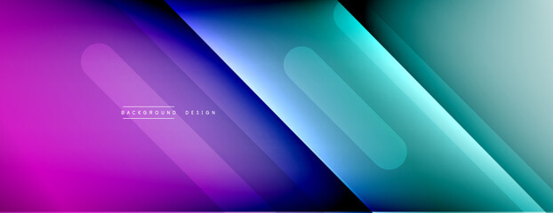 Dynamic lines abstract background. 3D shadow effects and fluid gradients. Modern overlapping forms