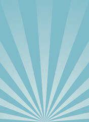 Sunlight vertical background. Powder blue color burst background with white highlight.