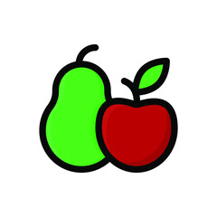 fruits icon illustration vector graphic