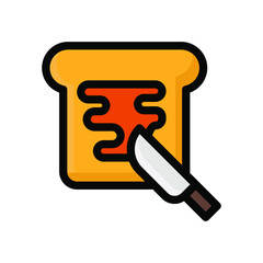 toast icon illustration vector graphic