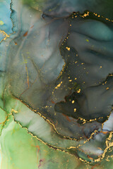 Alcohol ink art.Mixing liquid paints. Modern, abstract colorful background, wallpaper. Marble texture.Translucent colors