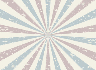 Sunlight retro faded grunge background. pink and blue color burst background.