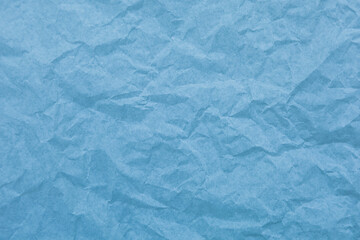 Blue paper with wrinkles texture