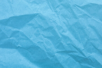 Blue paper with wrinkles texture