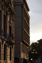 Facade of a building in Getxo, Basque Country