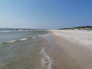 The romantic scenery in the coastal landscapes with beaches and hills in Southern Sweden, Scandinavia