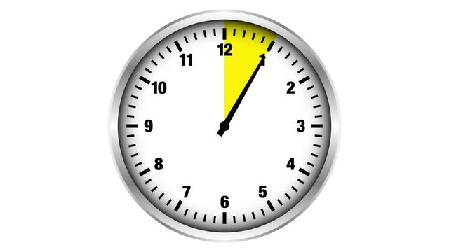 Video Silberne Stoppuhr 60 Sekunden/Minuten Bunt Regenbogen